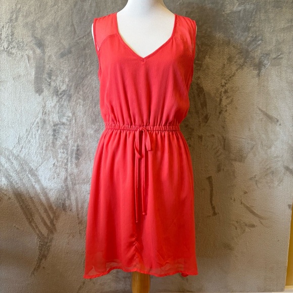 Studded Feminine Balletcore Flowy Sleeveless Dress Sz M - Picture 1 of 10